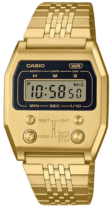 Casio A1100G-5EF Vintage Guldtonat stål Ø35 mm