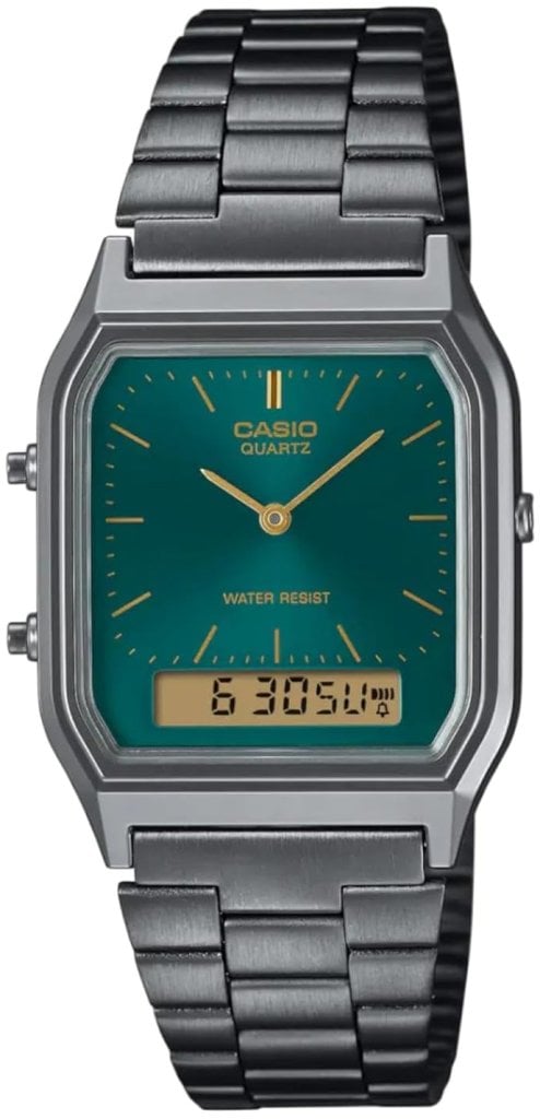 Casio Damklocka AQ-230EGG-3AEF Vintage Grön/Stål