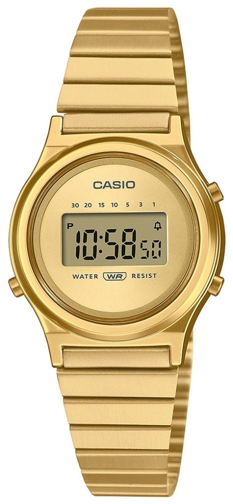 Casio Damklocka LA700WEG-9AEF Vintage Guldtonad/Guldtonat stål