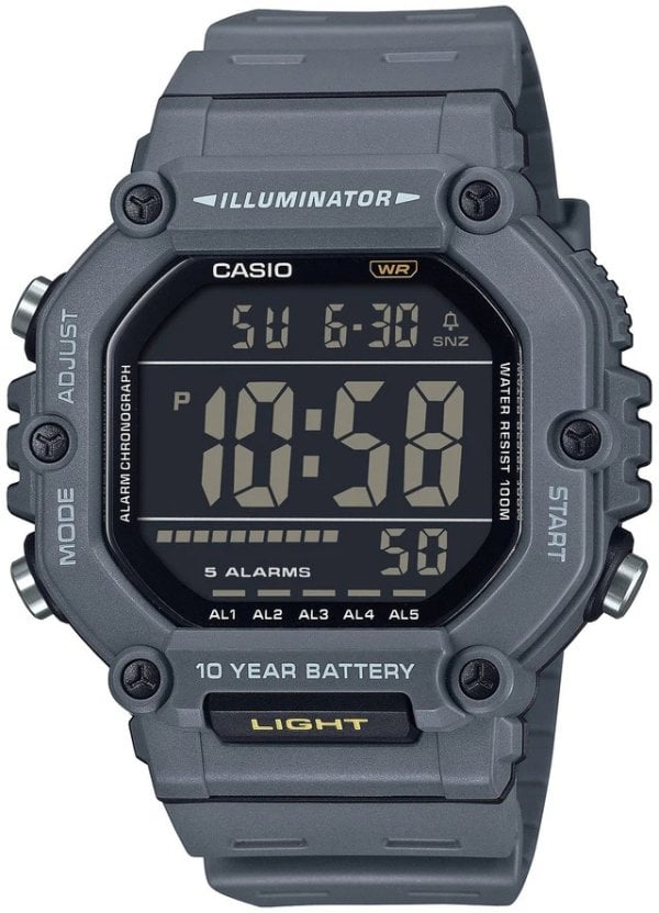Casio Herrklocka AE-1600H-8BVEF Collection LCD/Resinplast