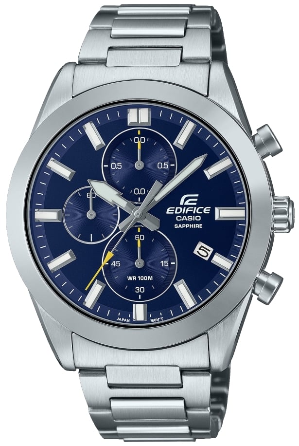 Casio herrklocka efb-710d-2avuef edifice blå/stål ø41 mm casio herrklocka efb-710d-2avuef edifice blå/stål ø41 mm