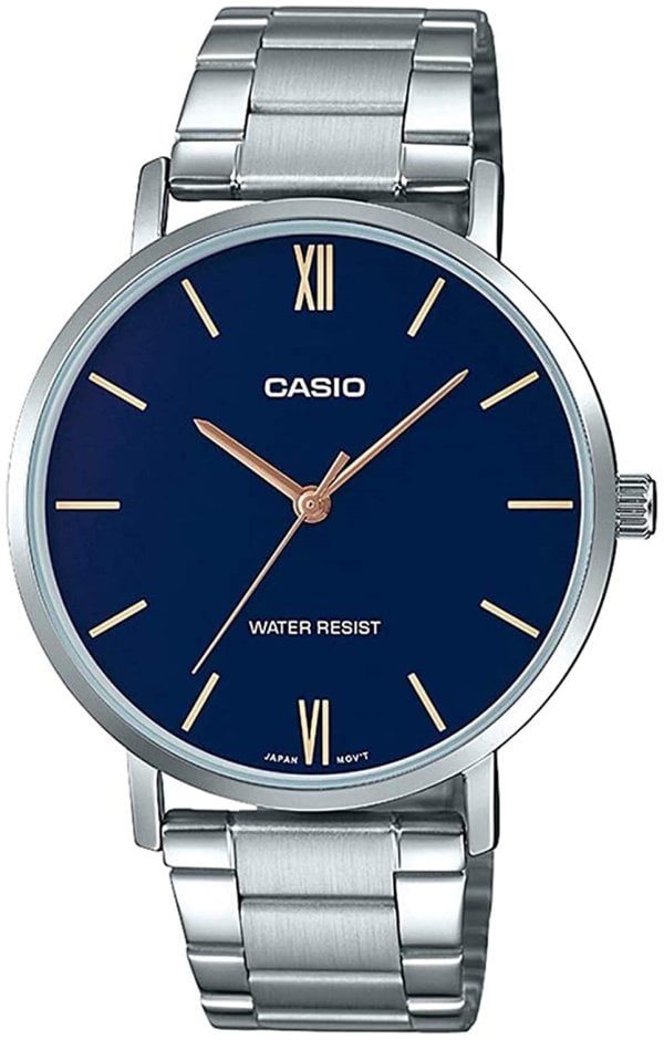 Casio Herrklocka MTP-VT01D-2BUDF Classic Blå/Stål Ø40 mm