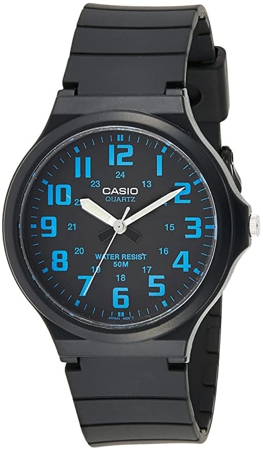 Casio Herrklocka MW-240-2BVDF Classic Svart/Resinplast Ø43.5 mm
