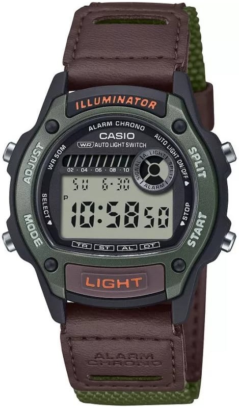 Casio W-220HF-3AVEF Timeless Collection LCD/Textil Ø36.6 mm