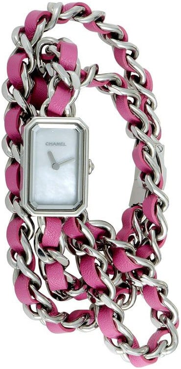 Chanel Damklocka H4557 Premiere Vit/Läder