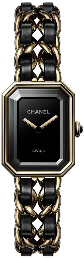 Chanel Damklocka H6951 Premiere Svart/Läder