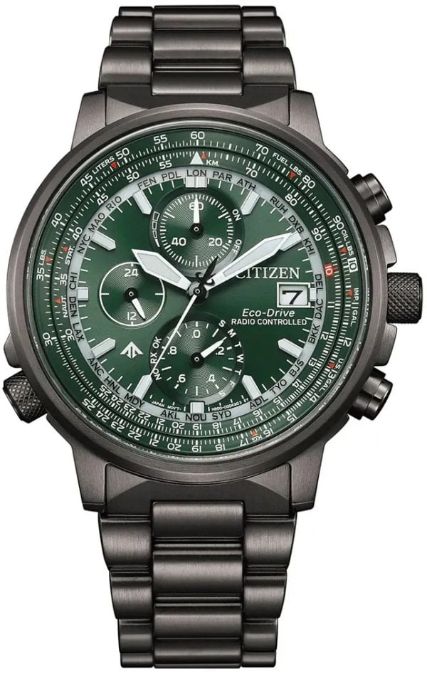 Citizen Herrklocka AT8304-57W Promaster Grön/Stål Ø41 mm