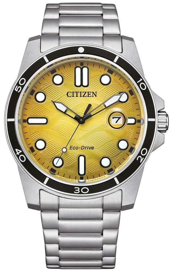 Citizen Herrklocka AW1816-89X Eco Drive Gul/Stål Ø41.5 mm