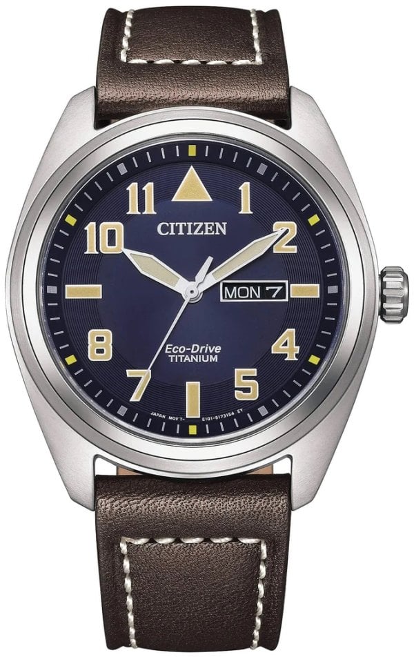 Citizen Herrklocka BM8560-37L Classic Blå/Läder Ø42 mm