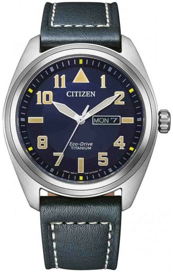 Citizen Herrklocka BM8560-45LE Eco Drive Blå/Läder Ø42 mm