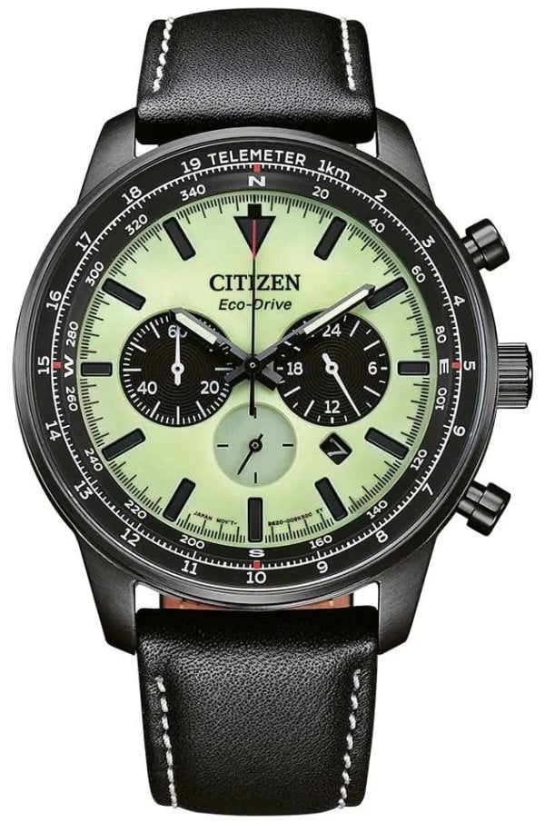 Citizen Herrklocka CA4505-21X Eco Drive Grön/Stål Ø44 mm