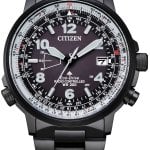 citizen herrklocka cb0245-84e radio controlled grå/stål ø43 mm