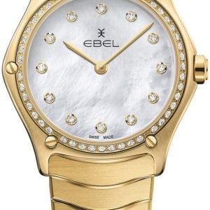 Ebel Damklocka 1216392 Classic Vit/18 karat gult guld Ø29 mm
