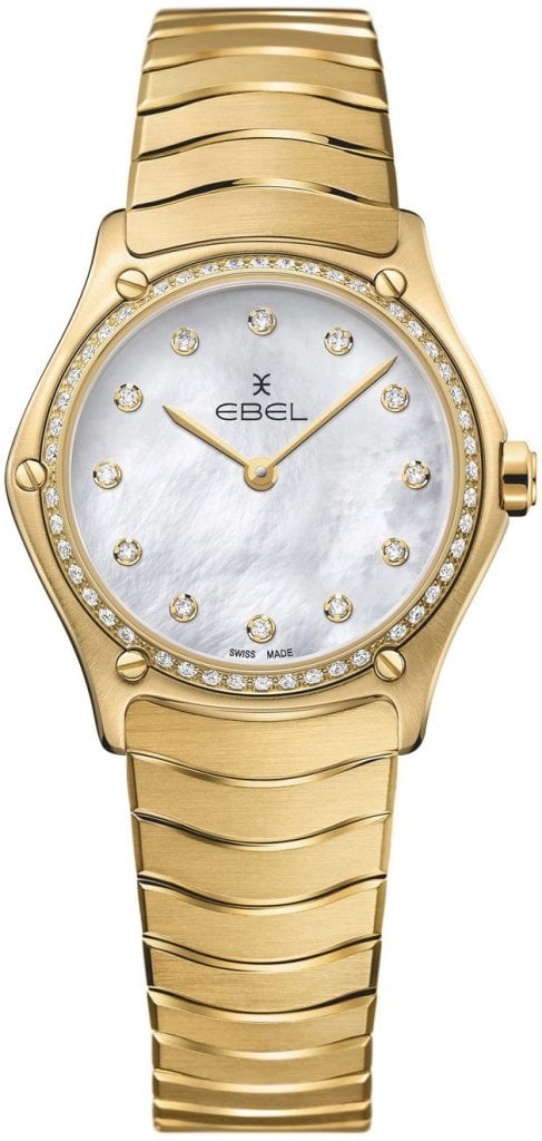 Ebel Damklocka 1216392 Classic Vit/18 karat gult guld Ø29 mm