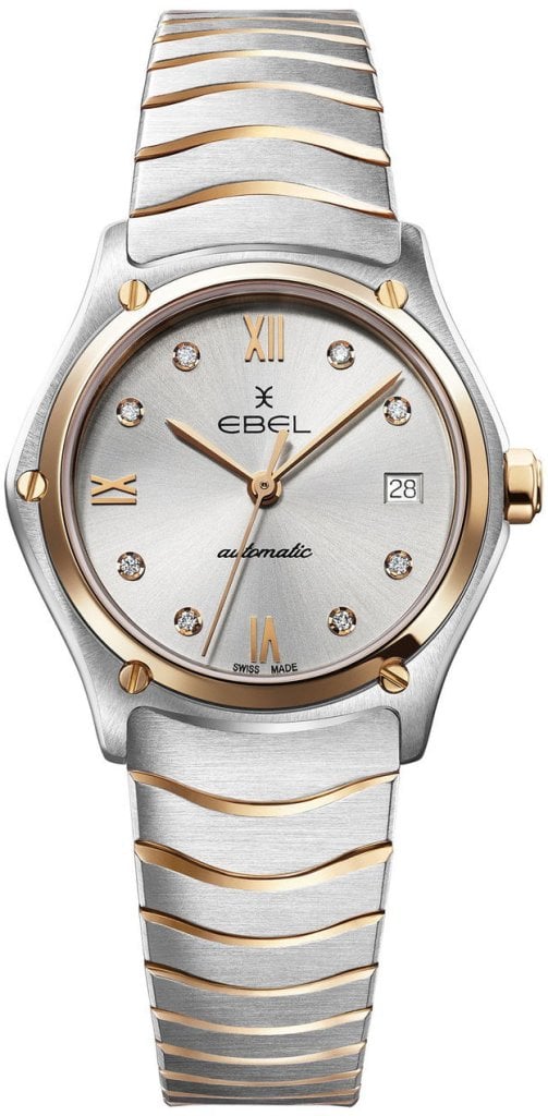 Ebel Damklocka 1216525 Classic Silverfärgad/18 karat roséguld Ø29