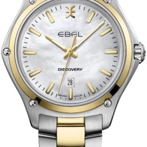 Ebel Damklocka 1216549 Discovery Vit/18 karat gult guld Ø33 mm