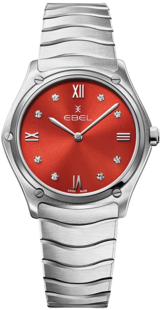 Ebel Damklocka 1216601 Classic Röd/Stål Ø33 mm
