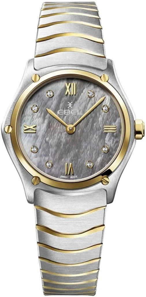 Ebel Damklocka 1216642 Classic Grå/18 karat gult guld Ø29 mm