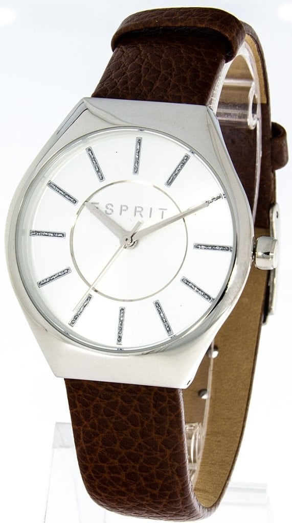 Esprit Damklocka ES1L004L0035 Maple Silverfärgad/Läder Ø34 mm