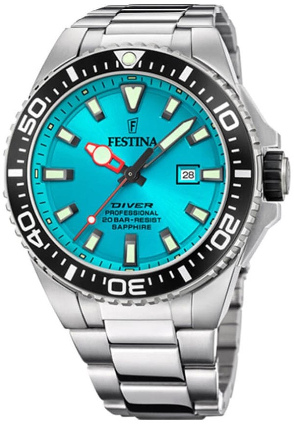 Festina Herrklocka F20663-5 Diver Blå/Stål Ø45.7 mm