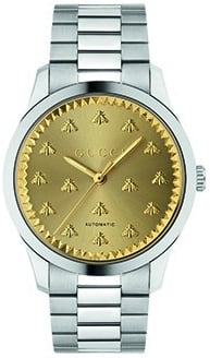 Gucci Herrklocka YA126378 G-Timeless Guld/Stål Ø42 mm