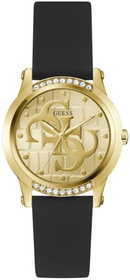 Guess Damklocka GW0860L1 Annette Guld/Gummi Ø36 mm
