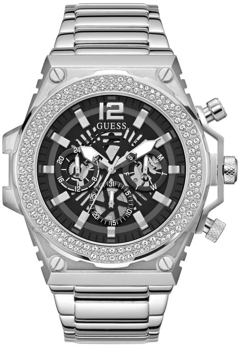 Guess Herrklocka GW0632G1 Svart/Stål Ø48 mm