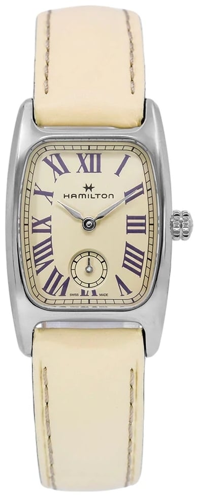 Hamilton Damklocka H13321821 American Classic Boulton Beige/Läder