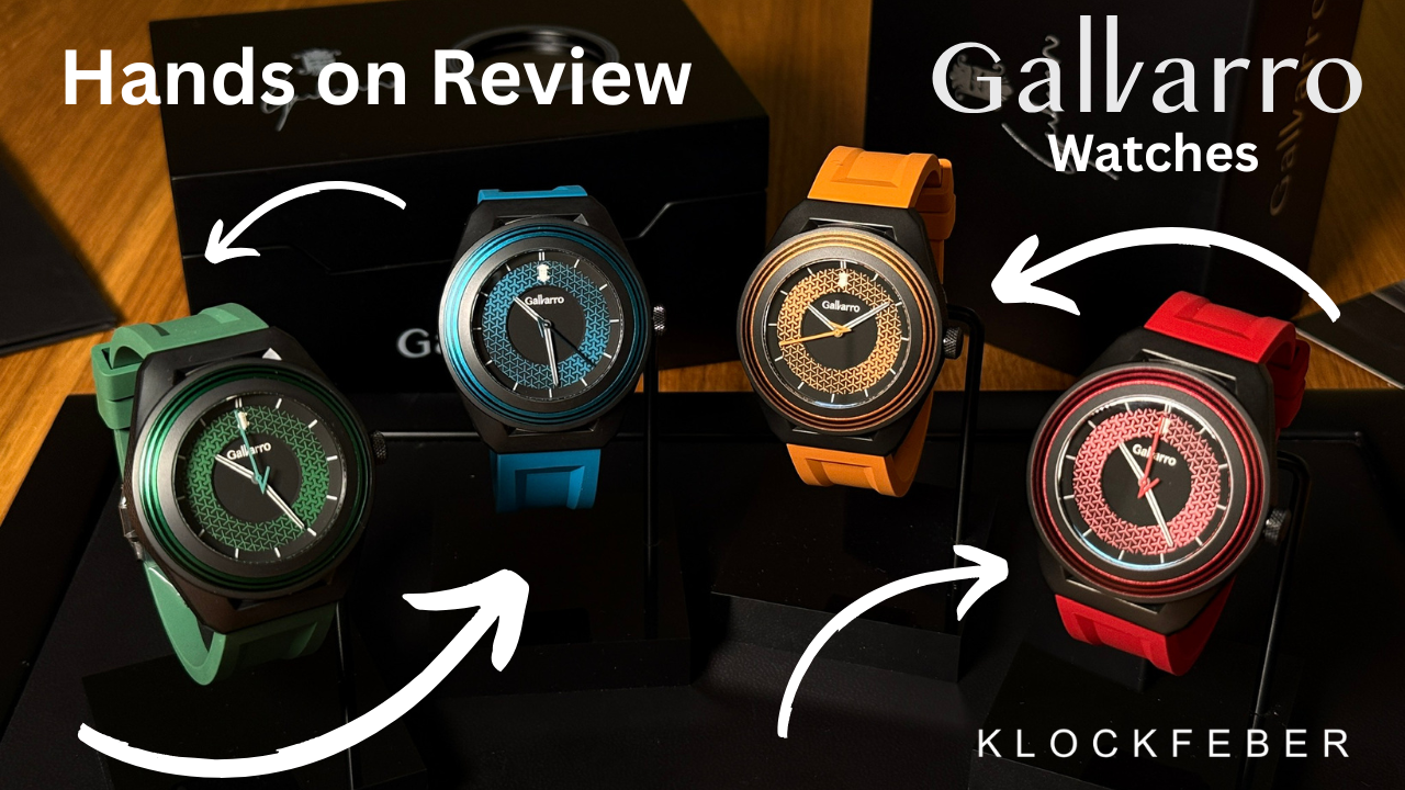 Hands on Review of Galvarro Watches Picante Signature Verde-rosso-arancio-aquamarine