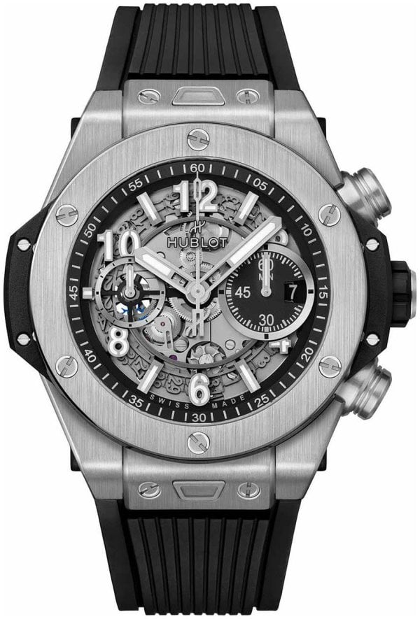 Hublot Herrklocka 421.NX.1170.RX Big Bang 44mm Svart/Gummi Ø44 mm