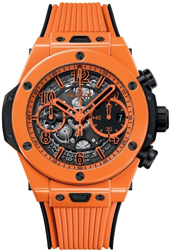 Hublot Herrklocka 441.CU.5910.RX Big Bang 42mm Unico Orange/Gummi