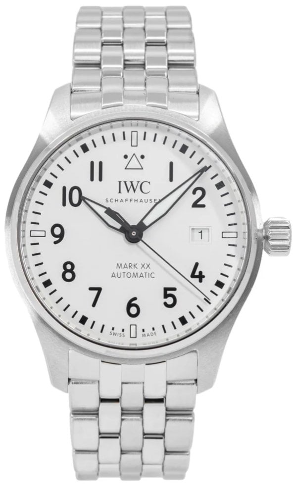 IWC Herrklocka IW328208 Pilots Vit/Stål Ø40 mm