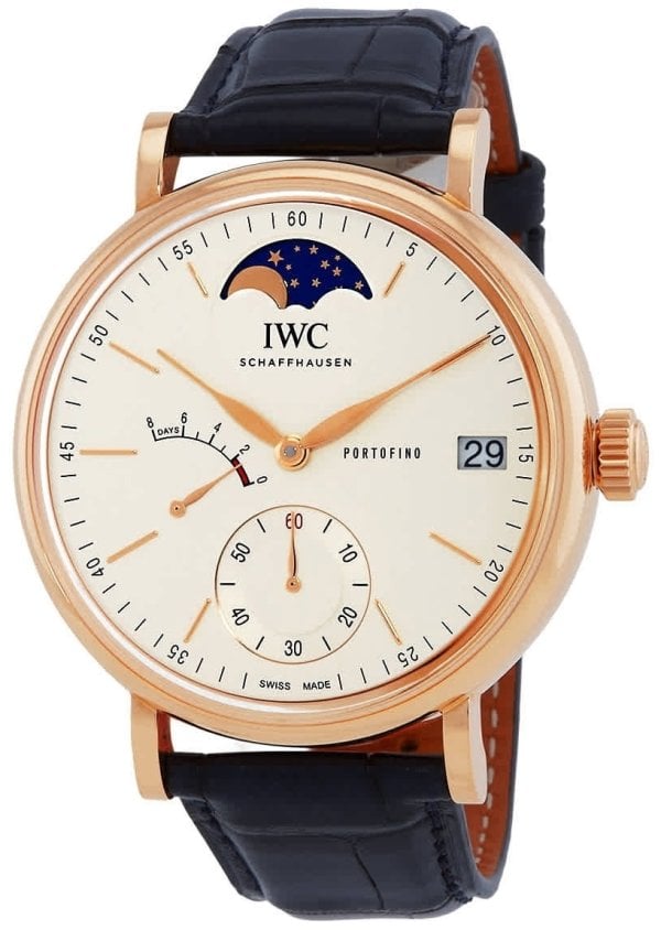 IWC Herrklocka IW516409 Portofino Vit/Läder Ø45 mm