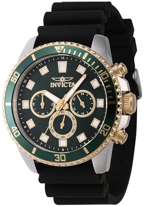 Invicta Herrklocka 46127 Pro Diver Grön/Gummi Ø45 mm