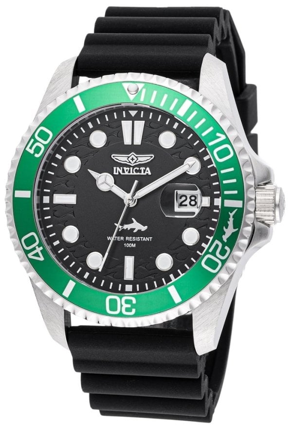 Invicta Herrklocka 47166 Pro Diver Svart/Gummi Ø43 mm