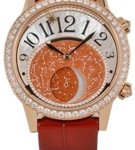 Jaeger LeCoultre Damklocka 3532490 Rendez-Vous Röd/Läder Ø39 mm