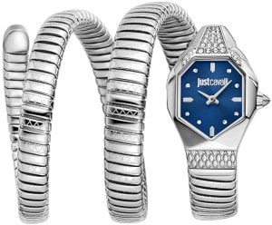 Just Cavalli Damklocka JC1L370M0025 Ambra Blå/Stål