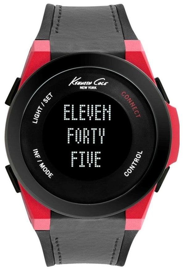 Kenneth Cole Herrklocka 10022807 Technology LCD/Gummi Ø47 mm