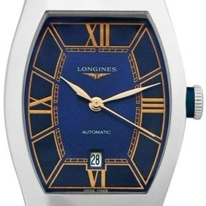 Longines Damklocka L2.142.4.96.2 Evidenza Blå/Läder