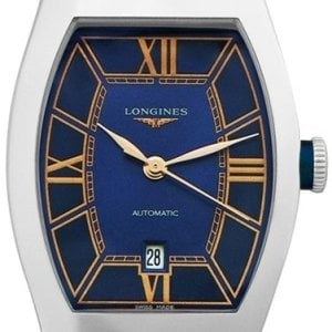 Longines Damklocka L2.142.4.96.2 Evidenza Blå/Läder