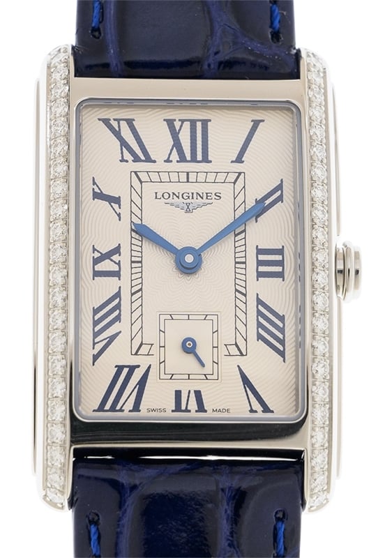 Longines Damklocka L5.512.0.71.7 Dolcevita Silverfärgad/Läder