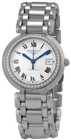 Longines Damklocka L8.111.0.71.6 Primaluna Silverfärgad/Stål Ø26.5
