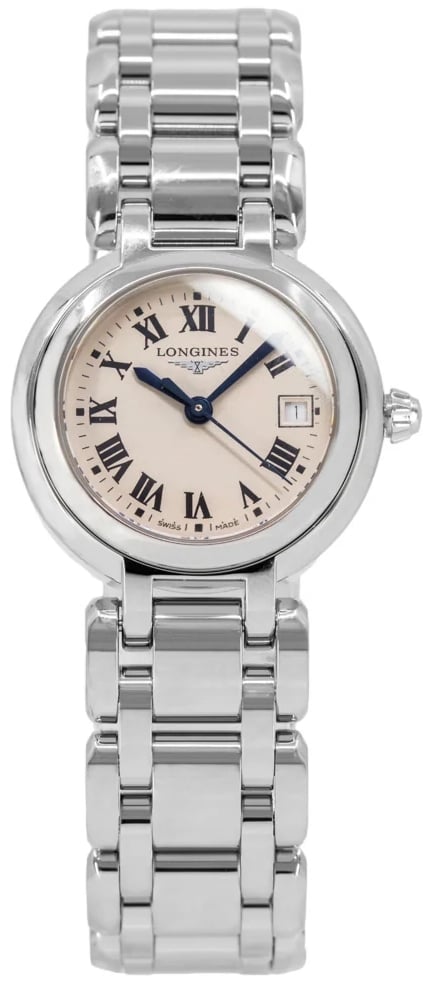 Longines Damklocka L8.120.4.71.6 Primaluna Silverfärgad/Stål Ø26.5