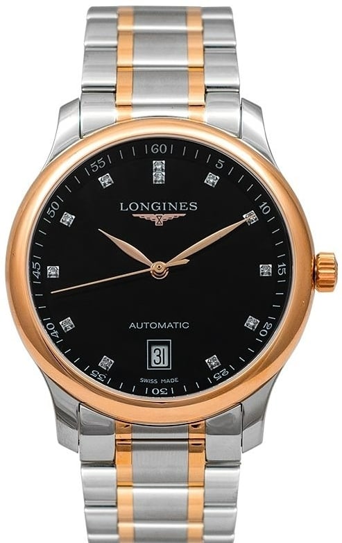 Longines Herrklocka L2.628.5.59.7 Master Svart/Roséguldstonat stål