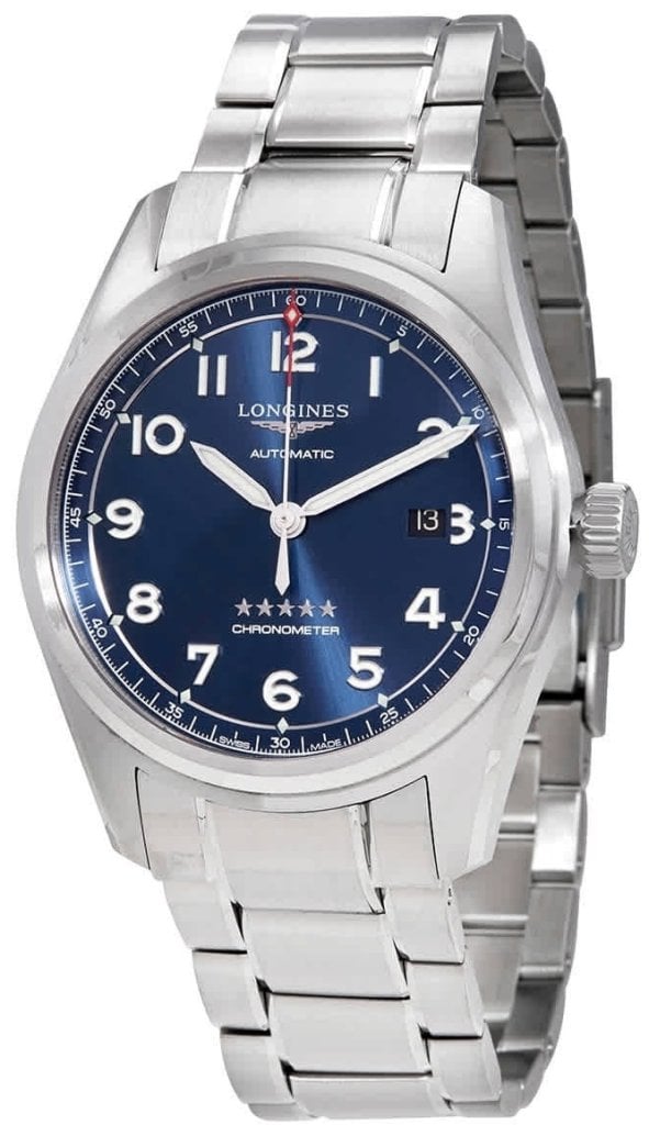 Longines Herrklocka L3.811.4.93.9 Spirit Prestige Blå/Stål Ø42 mm