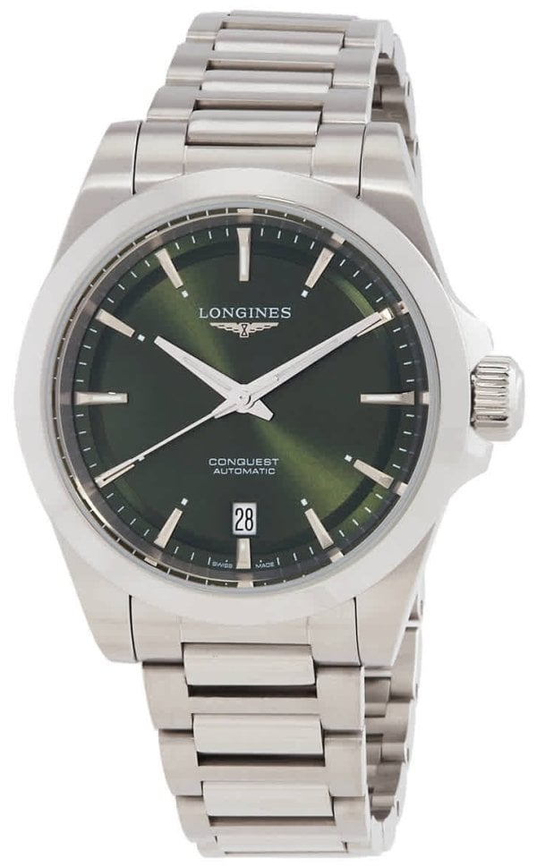 Longines L3.720.4.02.6 Conquest Grön/Stål Ø38 mm