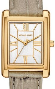 Michael Kors Damklocka MK4964 Essex Vit/Läder