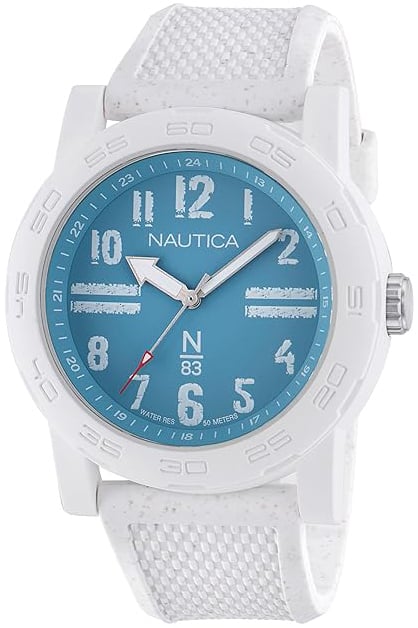Nautica Herrklocka NAPATS302 N83 Blå/Gummi Ø44 mm