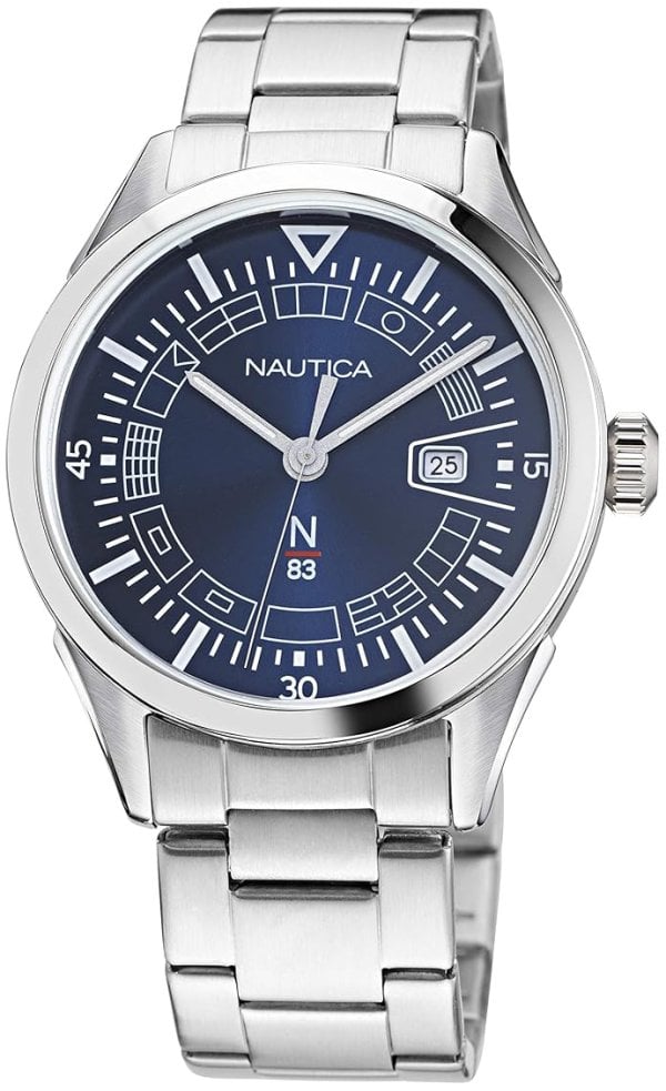 Nautica Herrklocka NAPCRF004 N83 Blå/Stål Ø40 mm