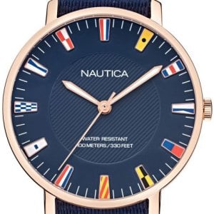 Nautica Herrklocka NAPCRF902 Caprera Blå/Textil Ø43 mm